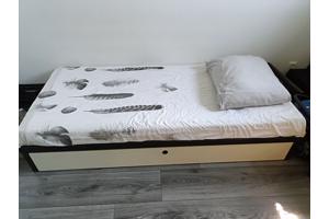 Eenpersoons bed met handige opberglade matras afmeting 190x80