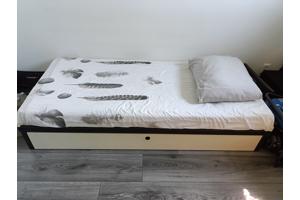 Eenpersoons bed met handige opberglade matras afmeting 190x80
