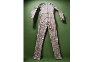 White icy - stretchy - Jumpsuit - olive - korte col - S/36