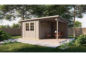 Blokhut - Tuinhuis Dora | 28 mm | vuren onbehandeld