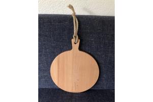 Houten serveerplank rond dipper time 30 cm hout borrelplank