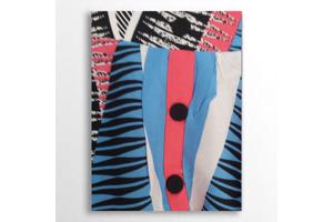 Zomer rok blauw roze S/M