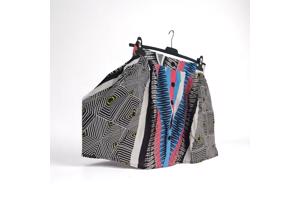Zomer rok blauw roze S/M