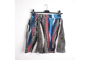 Zomer rok blauw roze S/M