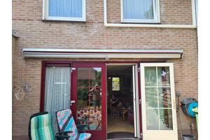 Eletrice zonnescherm 450 breed uitval 250 oranje werk uitste