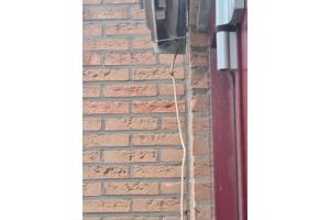 Eletrice zonnescherm 450 breed uitval 250 oranje werk uitste