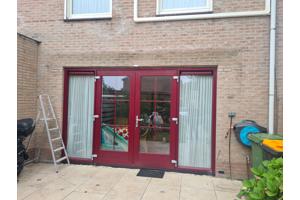 Eletrice zonnescherm 450 breed uitval 250 oranje werk uitste