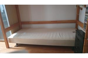 Pullman boxspring bed, 90x200, verrijdbaar