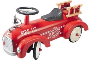 Retro Roler Speedser Sam - loopauto Brandweer