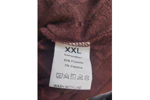 Tweedelige stretchy kleding set wijnrood XXL