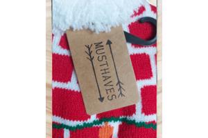 Muts met Pompon en Lampjes - Thema Kerst - Beanie - Acryl -