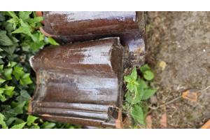 Ca. 350 geglazuurde dakpannen