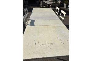 Uitschuifbare eetkamer tafel minimaal 160 lang Maximaal 3 meter