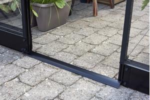 Tuinkas Qube 68, zwart gecoat