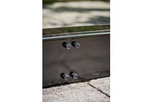 Tuinkas Qube 68, zwart gecoat