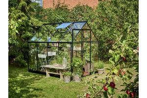 Tuinkas Qube 68, zwart gecoat