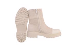 Givana suede enkel laarsjes beige 36 (let op heeft 1 mankeme