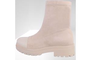 Givana suede enkel laarsjes beige 36 (let op heeft 1 mankeme