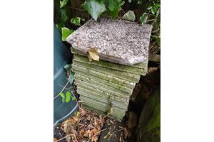 gewassen grindtegels 40x40 cm, 16 stuks