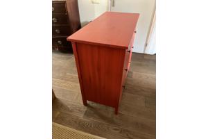 Ikea HEMNES Ladekast 3 lades, Rood, goede conditie