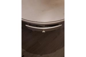 Witte ronde eettafel 130 opknapper