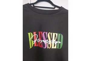 tweedelige heren set zwart blessed 3XL