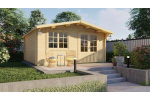 Blokhut - Tuinhuis Salamanca | 34 mm | vuren onbehandeld