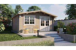 Blokhut - Tuinhuis Salamanca | 34 mm | vuren onbehandeld