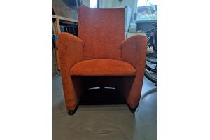 Keurige fauteuil,  kleur Rood/Oranje
