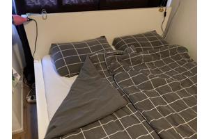 Ikea 2-persoons bed, wit