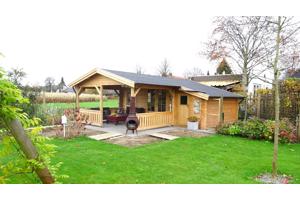 NIEUW Tuinhuis met overkapping 4×3+2Z