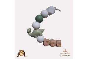 nr 8 noekies naam speenkoord dino langnek khaki wit