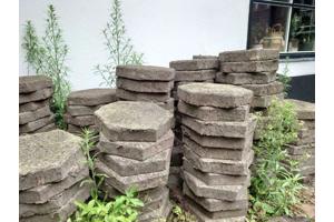 Gratis Tuintegels ~30m2 hexagon