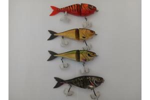 Setje van 5 stuks Berkley zilla jointed glider 13,5cm