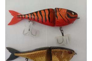 Setje van 5 stuks Berkley zilla jointed glider 13,5cm