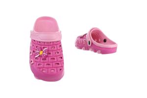 Slipper schoen donkerroze met strikje 30