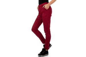 Drole de Copine stretchy zachte sterren broek rood S/36