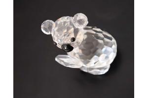 Swarovski Koalabeer klein (links) met doos en certificaat