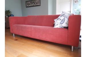 2-zits en 3-zits bank Montel stof steenrood