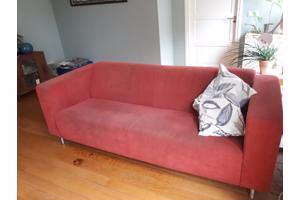 2-zits en 3-zits bank Montel stof steenrood