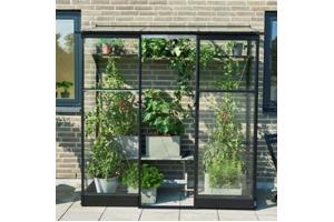 Tuinkas Qube LT 26, zwart, VG 3mm + PC 6 mm