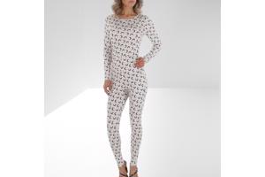 White icy - stretchy - Jumpsuit - cream - halve maan M/38