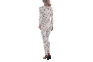 White icy - stretchy - Jumpsuit - cream - halve maan M/38