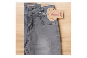 Grace Skinny Stretchy jeans grijs 140