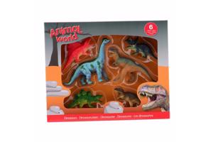 6x Animal World Dinosaurus speelset