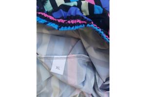 Zwembroek - short meerkleurig met palmbomen XL