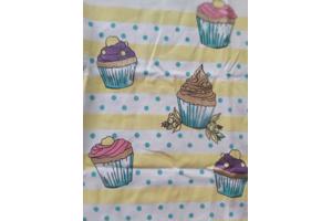 Glo-Story cupcakes t-shirt geel 110