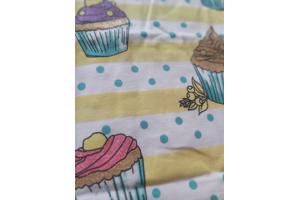 Glo-Story cupcakes t-shirt geel 110