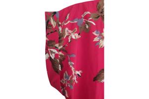 Shirt rood bloemen patroon M