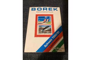 Borek briefmarkenkatalog Schweiz 1980/81 Zwitserland